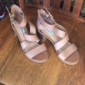 Steve Madden Brown Leather Heels Size 8.5
